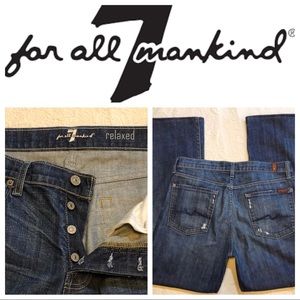Men’s 7 For All Mankind Relaxed Distressed Button